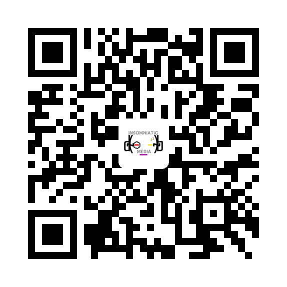 QR code linking to the Insomniatic Media digital contact card.